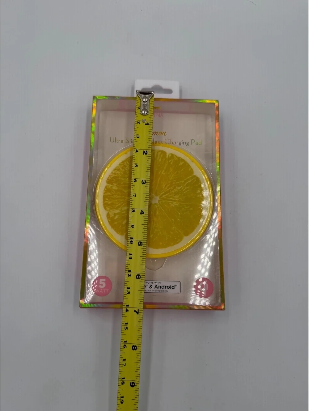 Winx Lemon Ultra Slim Wireless Charging Pad 5 Watt Qi Enabled for iPhone & Andri